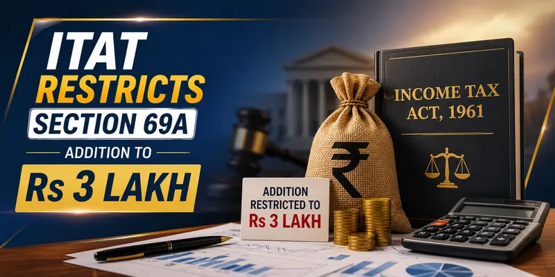 ITAT Restricts Section 69A Addition to Rs 3 Lakh 