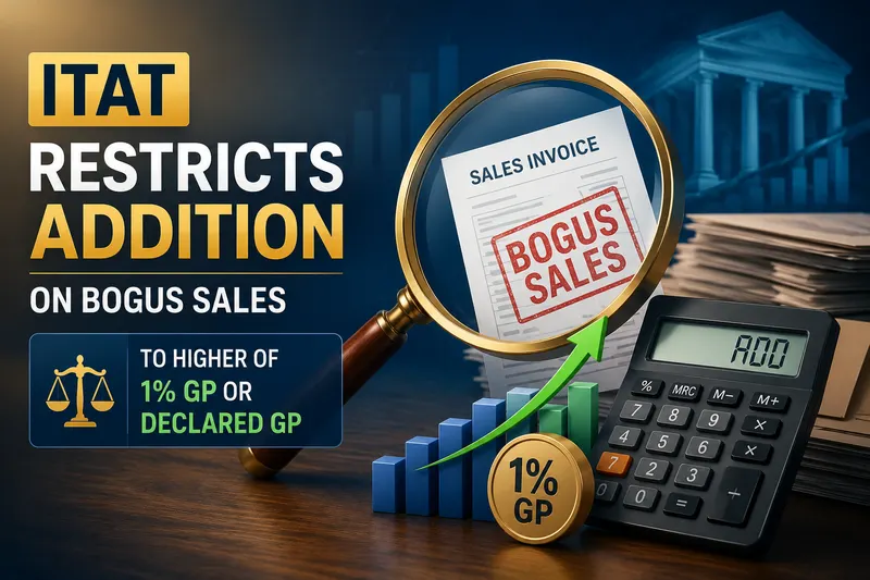 ITAT Restricts Addition on Bogus Sales to Higher of 1% GP or Declared GP