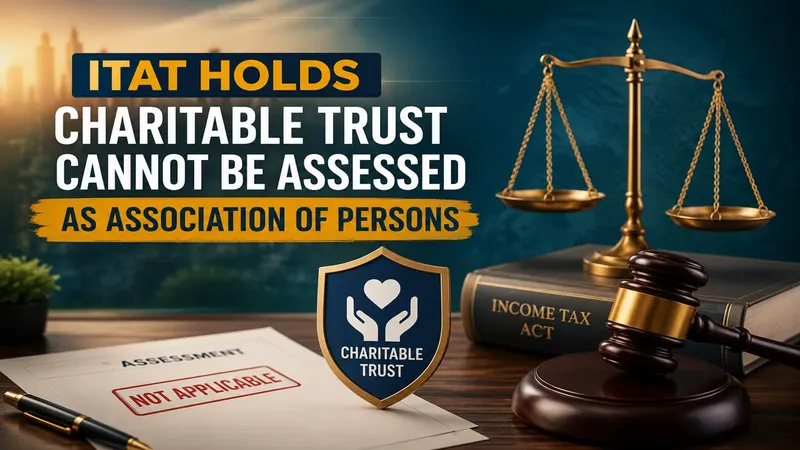 ITAT Holds Charitable Trust Cannot Be Assessed as Association of Persons