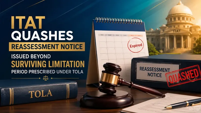 ITAT Quashes Reassessment Notice Issued Beyond Surviving Limitation Period Prescribed Under TOLA