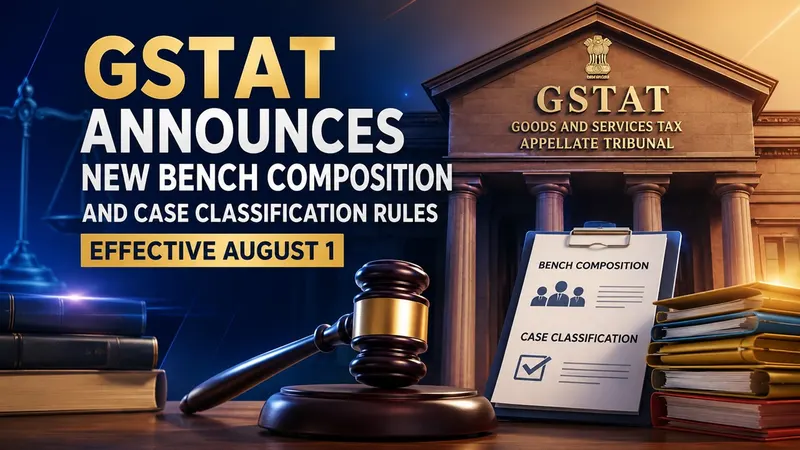 GSTAT Announces New Bench Composition and Case Classification Rules Effective August 1