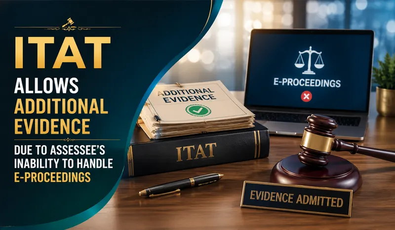 ITAT Allows Additional Evidence Due to Assessee’s Inability to Handle E-Proceedings