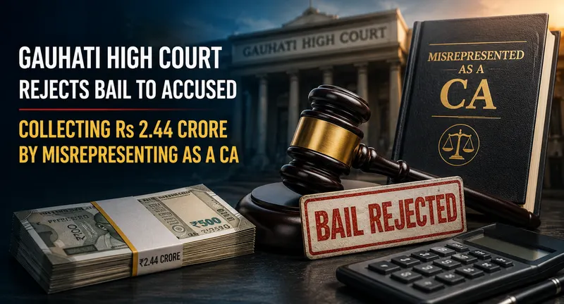 High Court Rejects Bail to Accused Collecting Rs 2.44 Crore By Misrepresenting As A CA