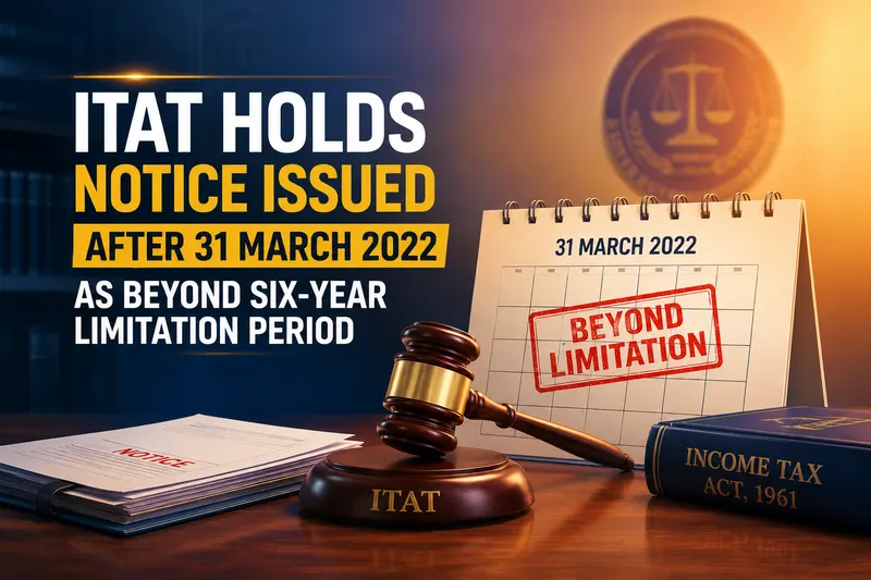 ITAT Holds Notice Issued After 31 March 2022 As Beyond Six-Year Limitation Period