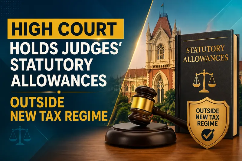 High Court Holds Judges’ Statutory Allowances Outside New Tax Regime