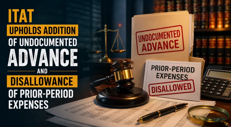 ITAT Upholds Addition of Undocumented Advance and Disallowance of Prior-Period Expenses