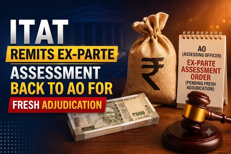 ITAT Remits Ex-Parte Assessment Back to AO for Fresh Adjudication 