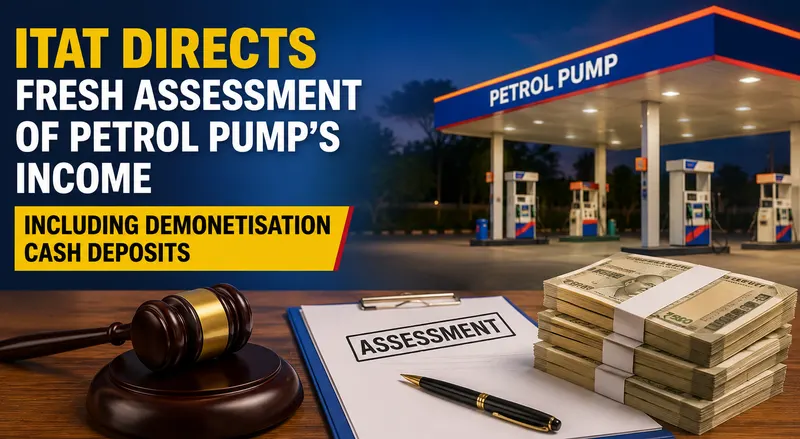 ITAT Directs Fresh Assessment of Petrol Pump’s Income Including Demonetisation Cash Deposits