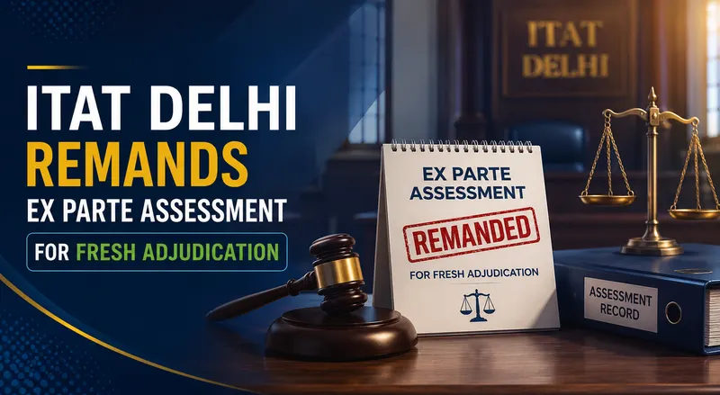 ITAT Delhi Remands Ex Parte Assessment for Fresh Adjudication