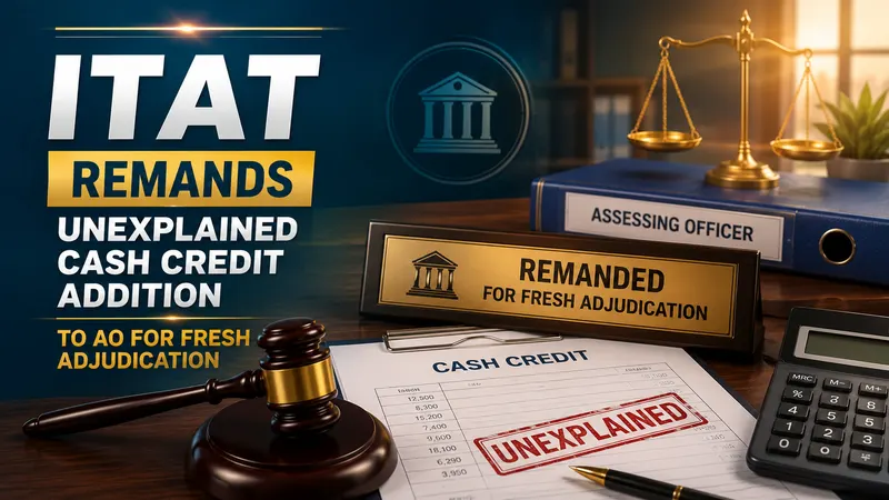  ITAT Remands Unexplained Cash Credit Addition to AO for Fresh Adjudication 