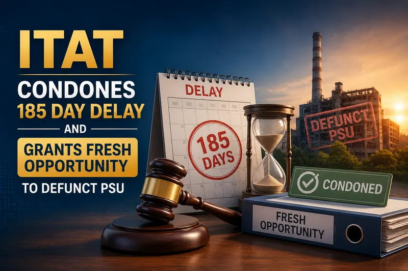 ITAT Condones 185 Day Delay And Grants Fresh Opportunity to Defunct PSU