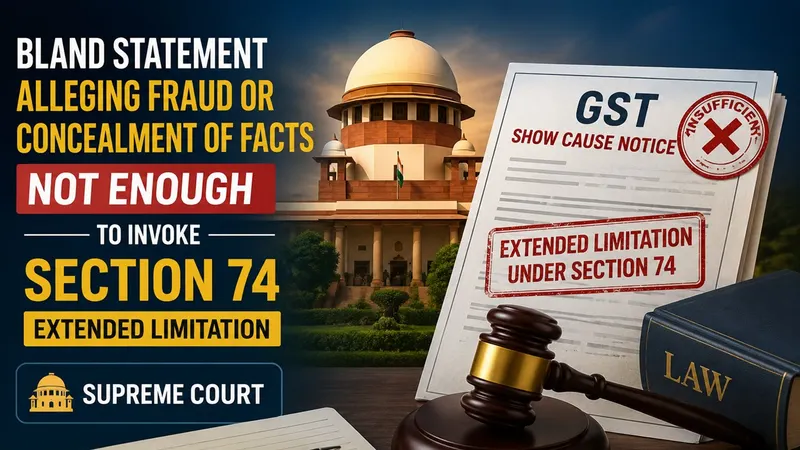 Bland Statement Alleging Fraud or Concealment of Facts Not Enough to Invoke Section 74 Extended Limitation: SC