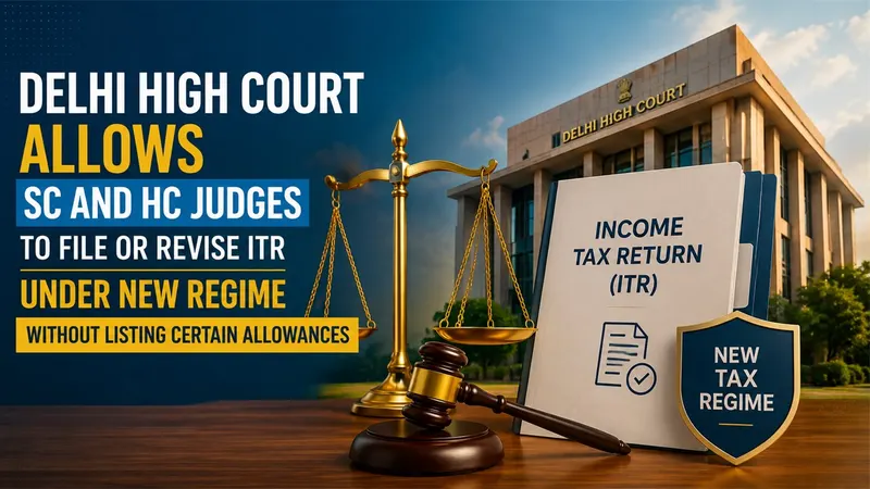 Delhi High Court Allows SC and HC Judges to File or Revise ITR Under New Regime Without Listing Certain Allowances