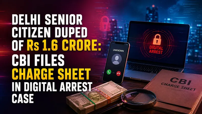 Delhi Senior Citizen Duped of Rs 1.6 Crore: CBI Files Charge Sheet in Digital Arrest Case