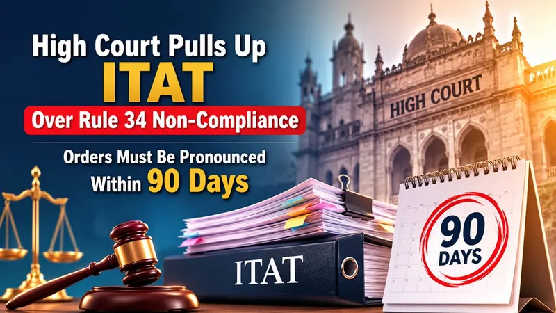 High Court Pulls Up ITAT Over Repeated Non-Compliance With Rule 34; Directs to Pronounce Orders Within 90 Days
