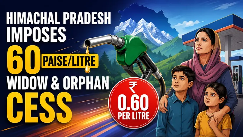 Himachal Pradesh Imposes 60 Paise/Litre Widow and Orphan Cess on Petrol, Diesel