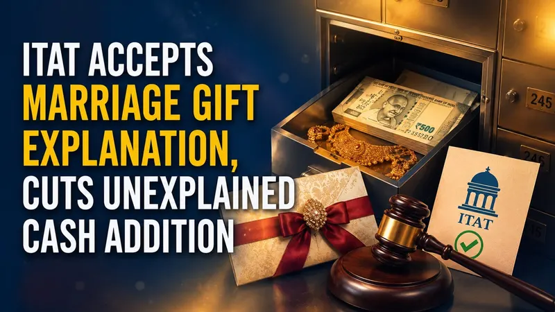 ITAT Accepts Marriage Gift Explanation, Cuts Unexplained Cash Addition