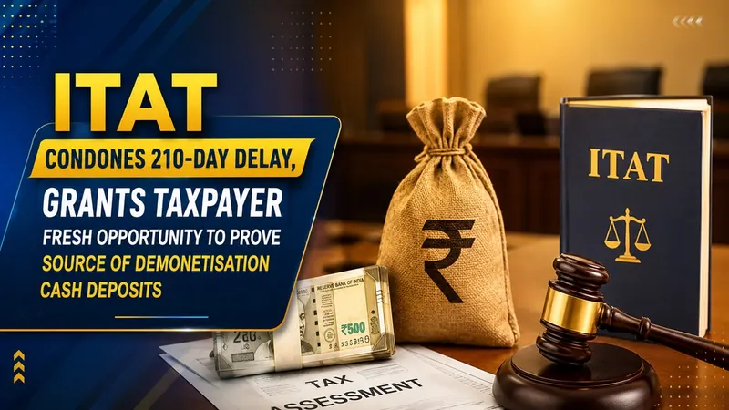 ITAT Condones 210-Day Delay, Grants Taxpayer Fresh Opportunity to Prove Source of Demonetisation Cash Deposits