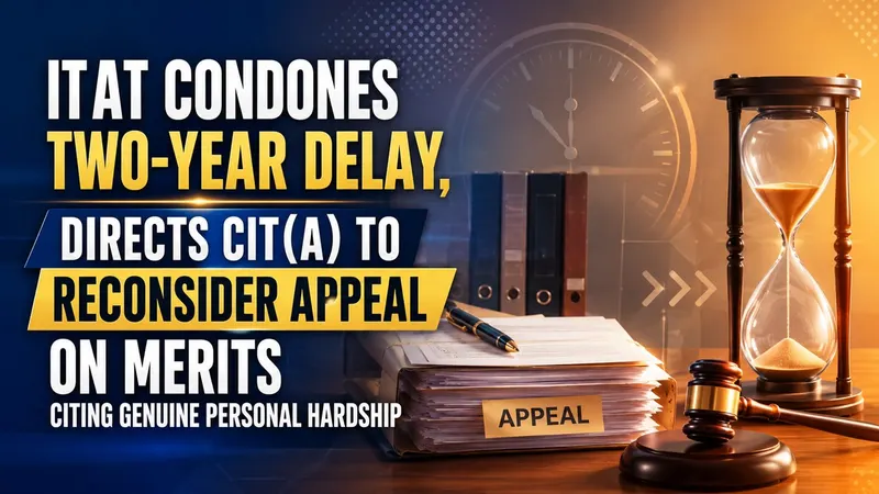 ITAT Condones Two-Year Delay, Directs CIT(A) to Reconsider Appeal on Merits Citing Genuine Personal Hardship
