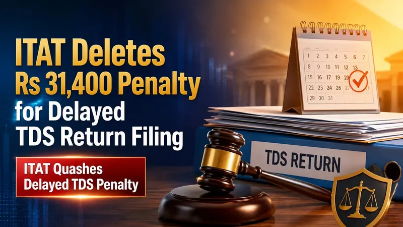 ITAT Deletes Rs 31,400 Penalty for Delayed TDS Return Filing