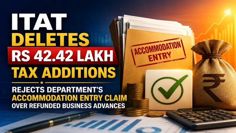 ITAT Deletes Rs 42.42 Lakh Tax Additions, Rejects Department’s Accommodation Entry Claim Over Refunded Business Advances