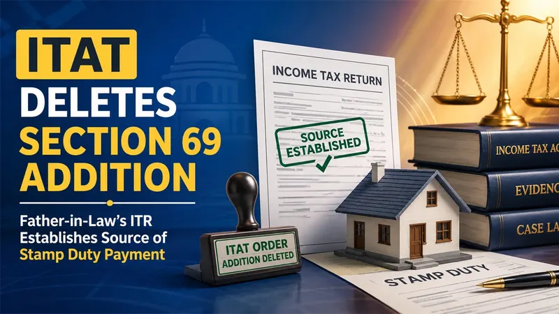 ITAT Deletes Section 69 Unexplained Investment Addition After Father-in-Law’s ITR Establishes Source of Stamp Duty Payment