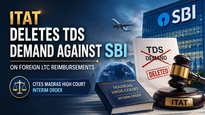 ITAT Deletes TDS Demand Against SBI on Foreign LTC Reimbursements, Cites Madras High Court Interim Order