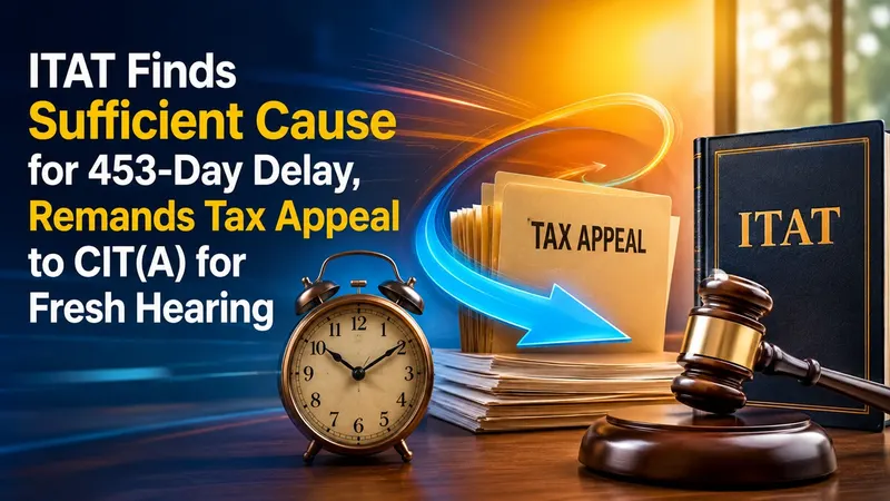 ITAT Finds Sufficient Cause for 453-Day Delay, Remands Tax Appeal to CIT(A) for Fresh Hearing