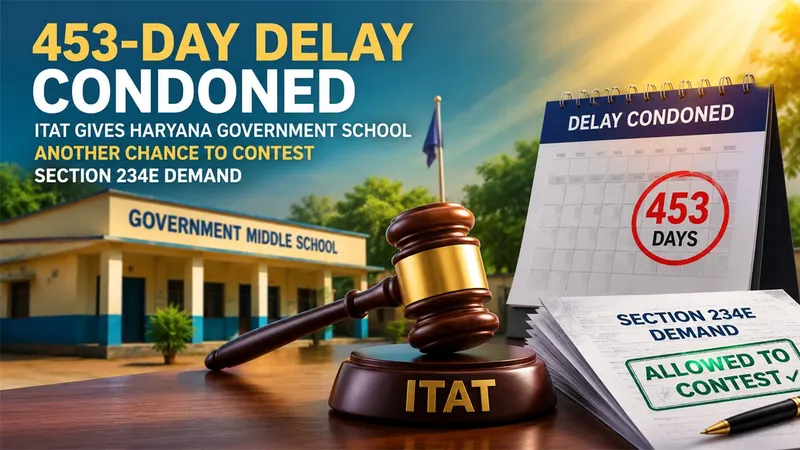 453-Day Delay Condoned: ITAT Gives Haryana Government School Another Chance to Contest Section 234E Demand