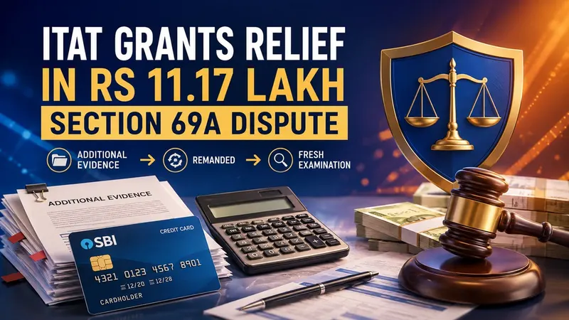 ITAT Grants Relief in Rs 11.17 Lakh Section 69A Dispute, Admits Additional Evidence and Remands Case for Fresh Examination