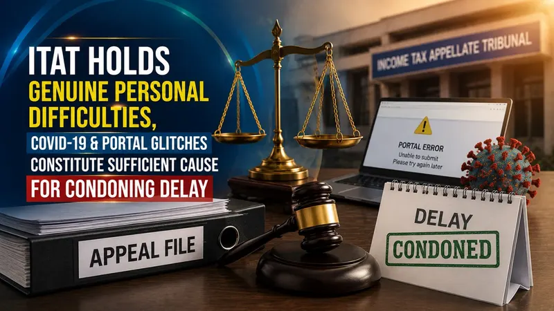 ITAT Holds That Genuine Personal Difficulties, COVID-19 and Portal Glitches Constitute Sufficient Cause for Condoning Delay