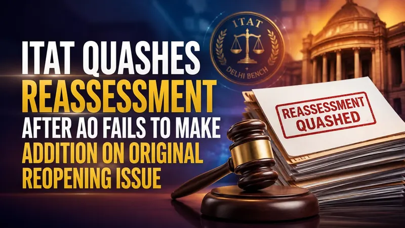 ITAT Quashes Reassessment After AO Fails to Make Addition on Original Reopening Issue
