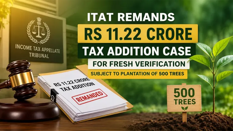 Plant 500 Trees or Face Rs 11.22 Crore Tax Addition: ITAT Gives Final Chance to Assessee, Links Fresh Tax Verification to Tree Plantation