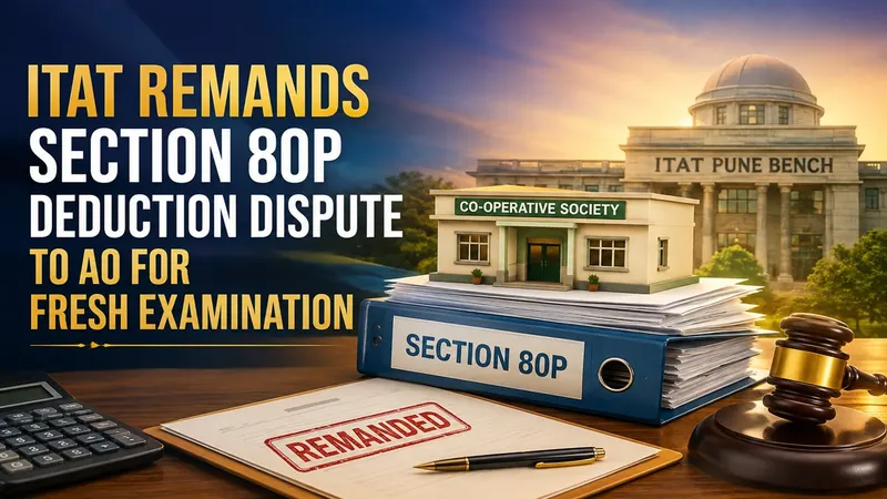 ITAT Remands Section 80P Deduction Dispute to AO for Fresh Examination