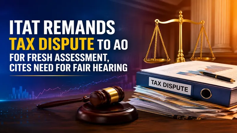 ITAT Remands Tax Dispute to AO for Fresh Assessment, Cites Need for Fair Hearing