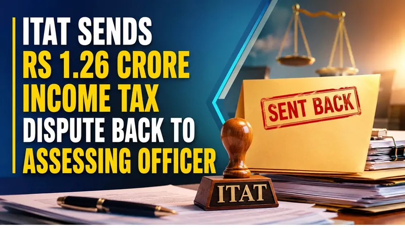 ITAT Sends Rs 1.26 Crore Income Tax Dispute Back to Assessing Officer After Taxpayer Seeks Fresh Opportunity to Submit Evidence