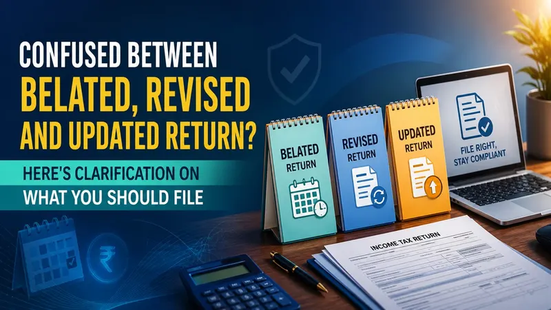 Confused Between Belated, Revised and Updated Return? Here's Clarification on What You Should File