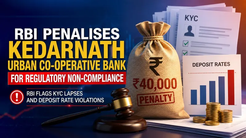 RBI Penalises Kedarnath Urban Co-operative Bank for Regulatory Non-Compliance
