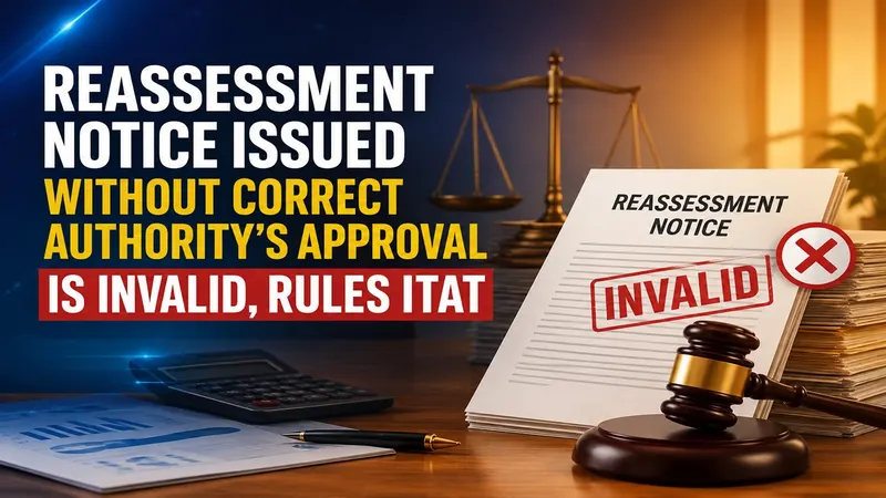 Reassessment Notice Issued Without Correct Authority’s Approval Is Invalid, Rules ITAT 