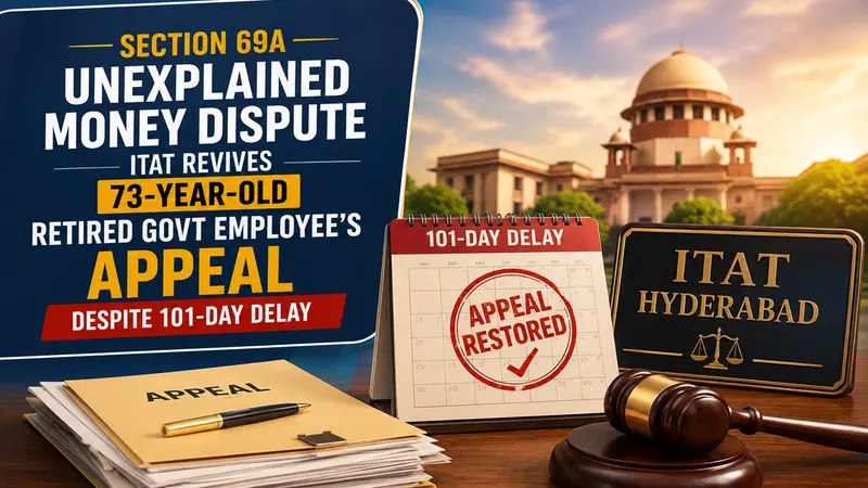 Section 69A Unexplained Money Dispute: ITAT Revives 73-Year-Old Retired Govt Employee's Appeal Despite 101-Day Delay