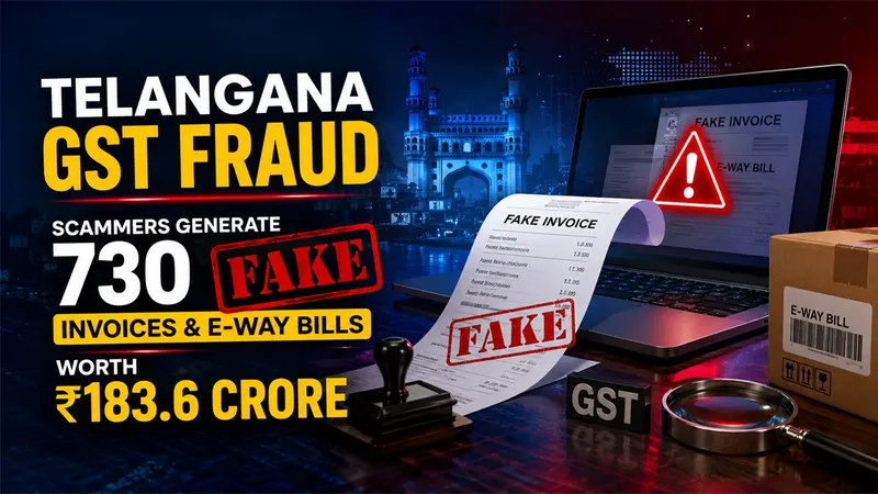 Telangana GST Fraud: Scammers Generate 730 Fake Invoices, E-Way Bills Worth Rs 183.6 Crore