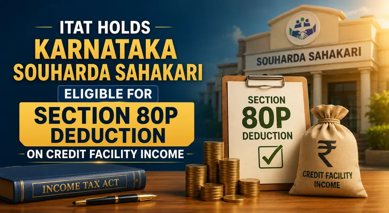 ITAT Holds Karnataka Souharda Sahakari Eligible for Section 80P Deduction on Credit Facility Income