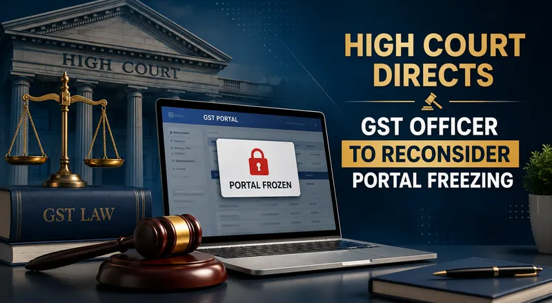 High Court Directs GST Officer to Reconsider Portal Freezing