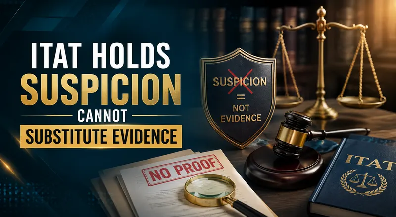 ITAT Holds Suspicion Cannot Substitute Evidence 