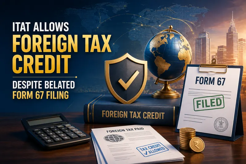 ITAT Allows Foreign Tax Credit Despite Belated Form 67 Filing