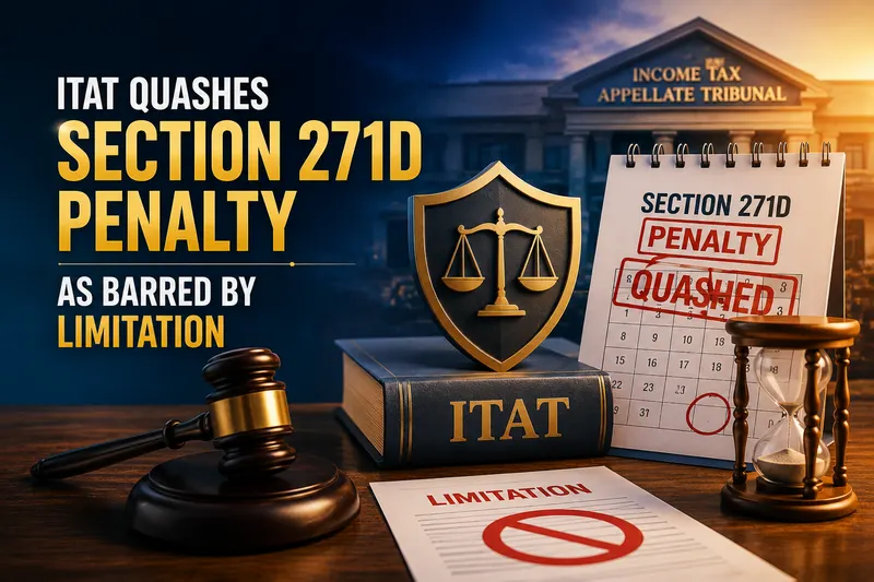 ITAT Quashes Section 271D Penalty as Barred by Limitation