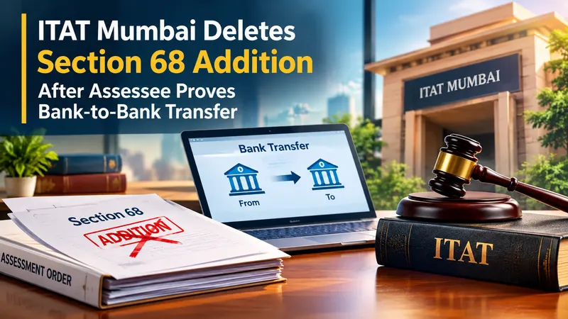  ITAT Deletes Section 68 Addition After Assessee Proves Bank-to-Bank Transfer