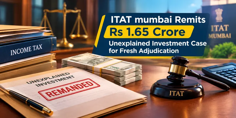 ITAT Remits Rs 1.65 Crore Unexplained Investment Case for Fresh Adjudication