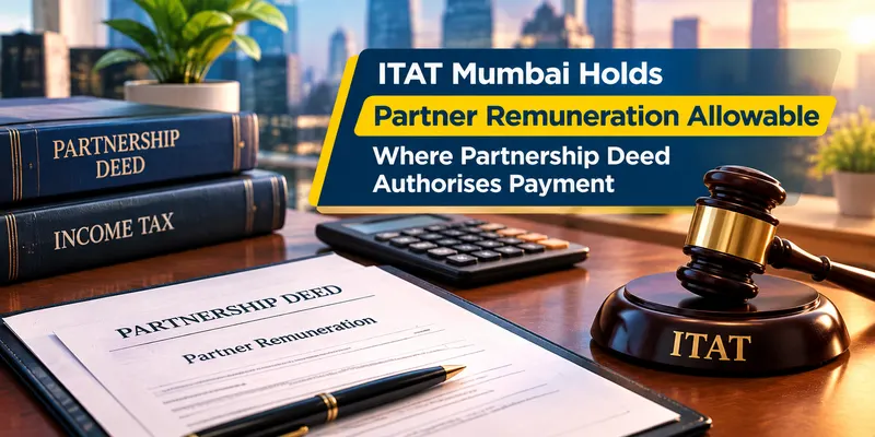 ITAT Holds Partner Remuneration Allowable Where Partnership Deed Authorises Payment