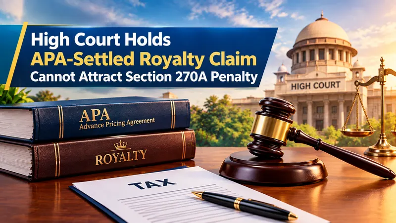 High Court Holds APA-Settled Royalty Claim Cannot Attract Section 270A Penalty